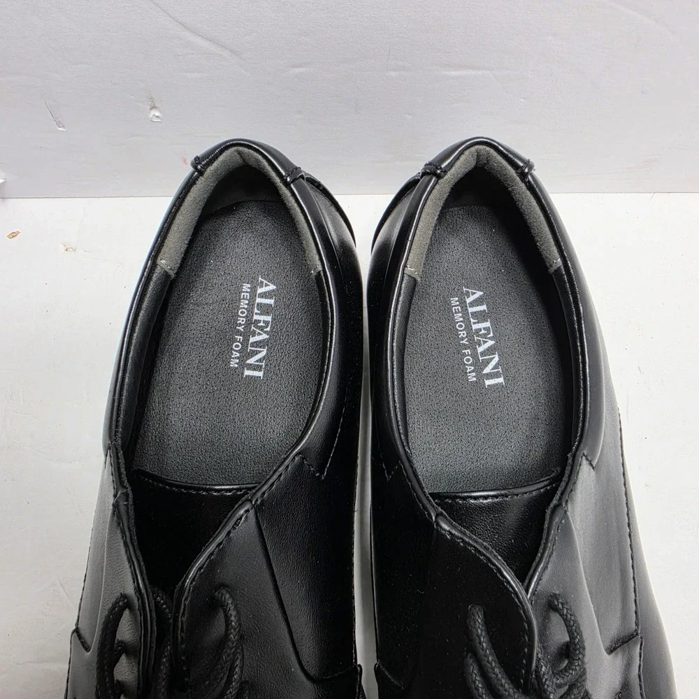 Alfani Andrew Mens Black Plain Toe Derby Dress Shoes Memory Foam 9.5M ANDREWBK
